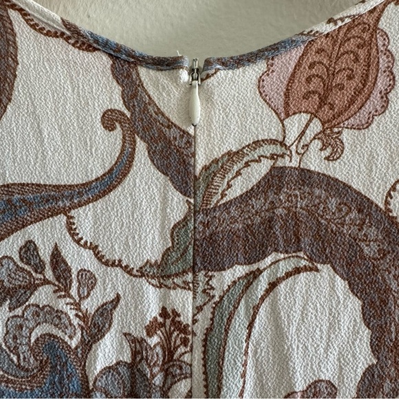 See by Chloe Cream Paisley Print Midi Dress size 38/ Medium - Picture 10 of 13